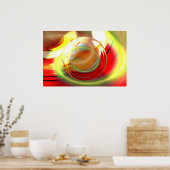 Computer Digital Abstract Painting Poster (Keuken)