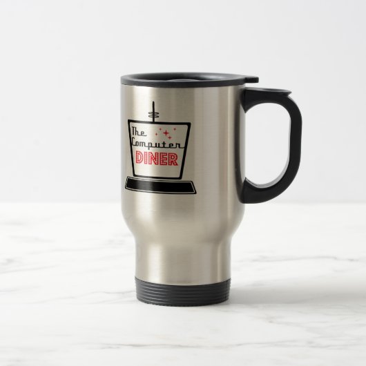Computer Diner Travel Mug Reisbeker (Rechts)