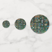 Computer Electronics Printen Circuit Board Afbeeld Confetti (Voorkanten)