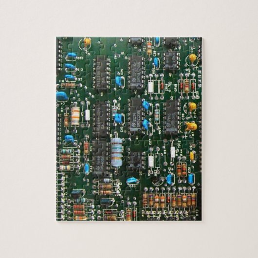 Computer Electronics Printen Circuit Board Afbeeld Legpuzzel (Verticaal)