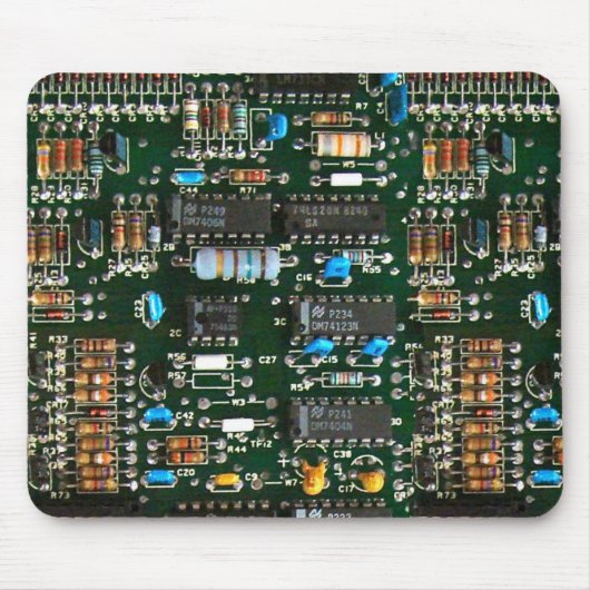 Computer Electronics Printen Circuit Board Afbeeld Muismat (Voorkant)