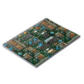Computer Electronics Printen Circuit Board Afbeeld Notitieboek (Linkerzijde)