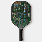 Computer Electronics Printen Circuit Board Afbeeld Pickleball Paddle (Achterkant)