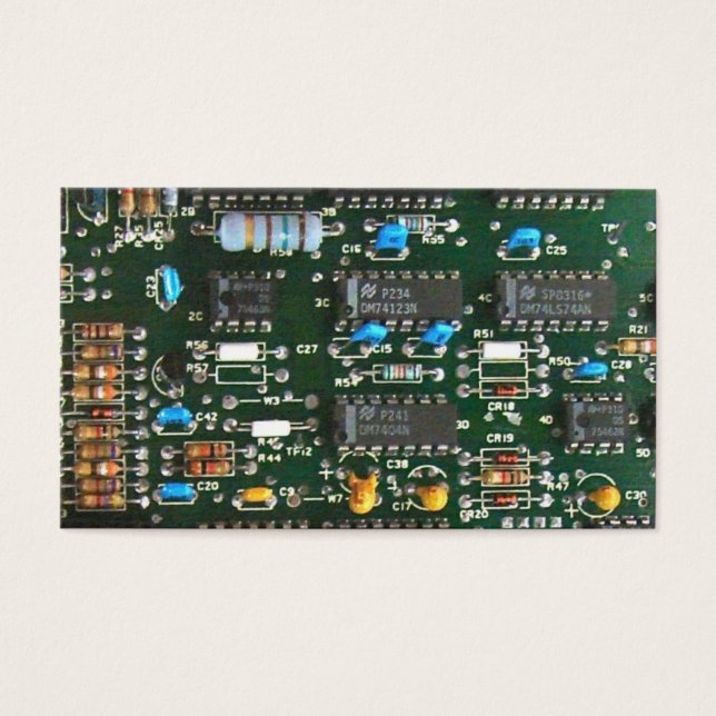 Computer Electronics Printen Circuit Board Afbeeld Visitekaartjes (Voorkant)