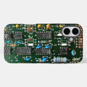 Computer elektronica printplaat afbeelding Case-Mate iPhone case (Achterkant (horizontaal))