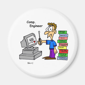 Computer Engineer Cartoon Magneet