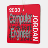 Computer Engineer Extraordinaire CUSTOM Keramisch Ornament (Links)