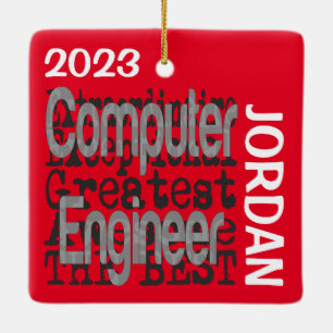 Computer Engineer Extraordinaire CUSTOM Keramisch Ornament