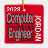 Computer Engineer Extraordinaire CUSTOM Keramisch Ornament (Voorkant)