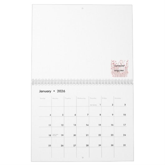 Computer Engineer Kalender (Jan 2026)