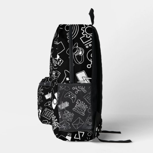 Computer Engineer Programmeur Codering Tech Black Bedrukte Rugzak (Rechts)