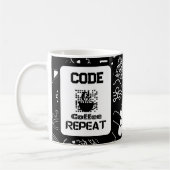 Computer Engineer Programmeur Codering Tech Black Koffiemok (Links)