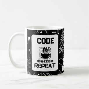 Computer Engineer Programmeur Codering Tech Black Koffiemok