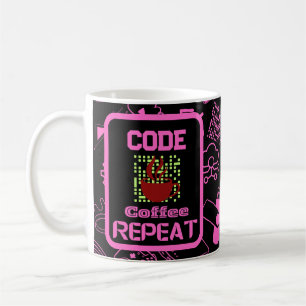 Computer Engineer Programmeur Codering Tech Pink Koffiemok