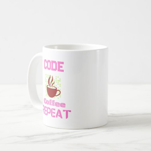 Computer Engineer Programmeur Codering Tech Pink Koffiemok (Voorkant links)