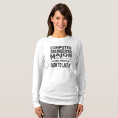 Computer Engineering College Major Cool People T-shirt (Voorkant volledig)