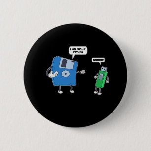 Computer Engineering Father & Son Disc Gift Ronde Button 5,7 Cm