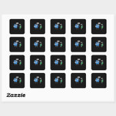 Computer Engineering Father & Son Disc Gift Vierkante Sticker (Vel)