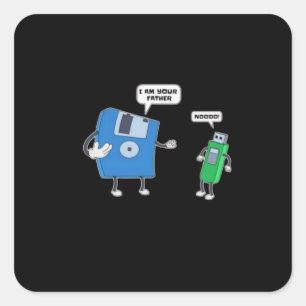 Computer Engineering Father & Son Disc Gift Vierkante Sticker