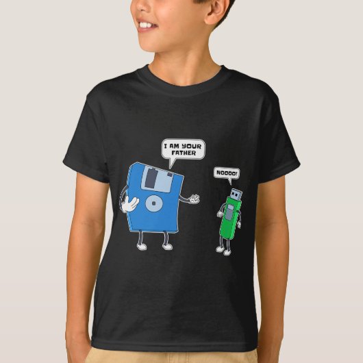 Computer Engineering I Vader & Son Floppy Disk En T-shirt (Voorkant)