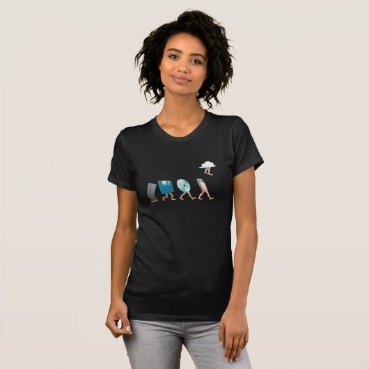 Computer Engineering Software Disk USB Cloud T-shirt (Voorkant volledig)