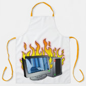 Computer Fire All-Over Print Schort (Voorkant)