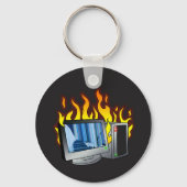 Computer Fire Button Sleutelhanger (Voorkant)