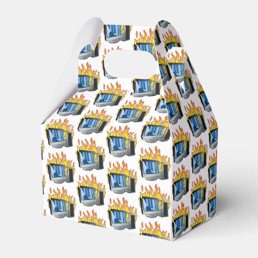 Computer Fire Favor Box Bedankdoosjes (Achterkant)