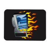 Computer Fire Flexibele fotomagneet Magneet (Horizontaal)