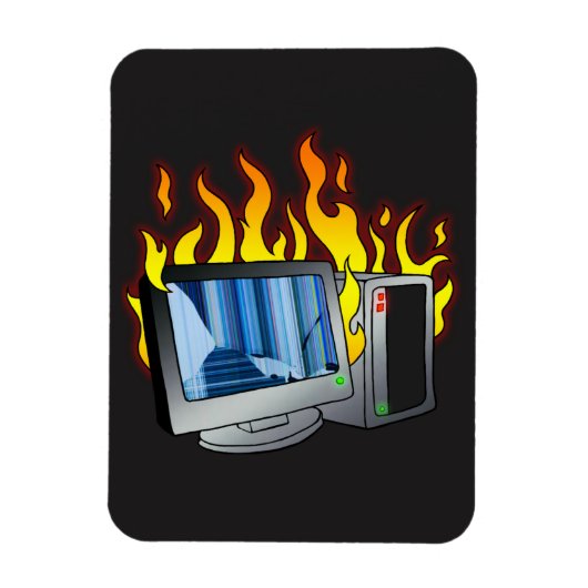 Computer Fire Flexibele fotomagneet Magneet (Verticaal)