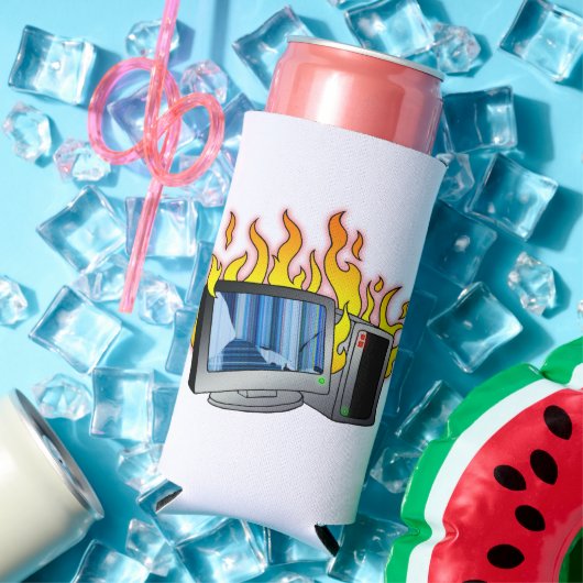 Computer Fire Foam Slim Seltzer Koelbox (Insitu Zomer)
