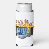 Computer Fire Foam Slim Seltzer Koelbox (Seltzer Voorkant)