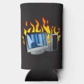 Computer Fire Foam Slim Seltzer Koelbox (Achterkant)
