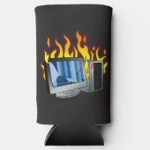 Computer Fire Foam Slim Seltzer Koelbox (Voorkant)