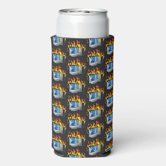 Computer Fire Foam Slim Seltzer Koelbox (Seltzer Achterkant)