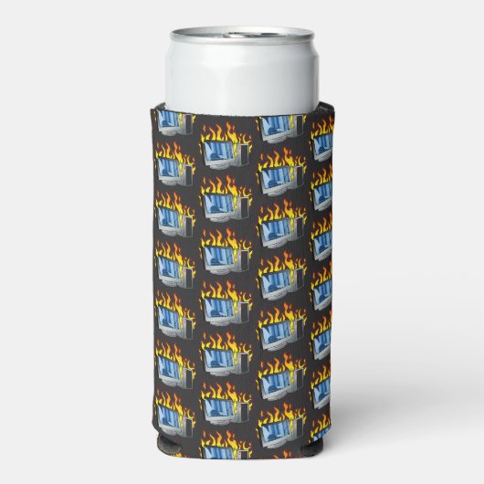 Computer Fire Foam Slim Seltzer Koelbox (Seltzer Voorkant)