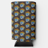 Computer Fire Foam Slim Seltzer Koelbox (Voorkant)
