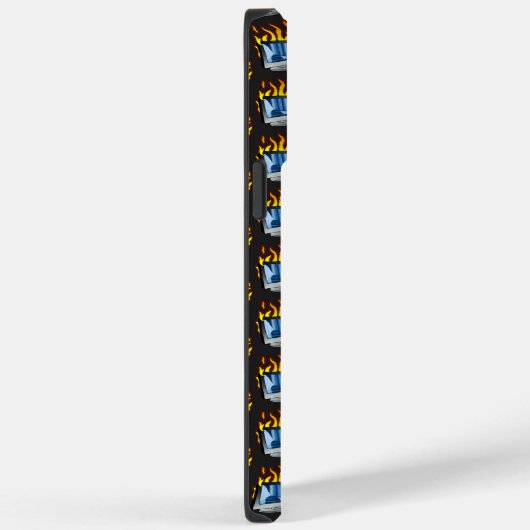 Computer Fire iPhone / iPad case (Achterkant / Rechts)