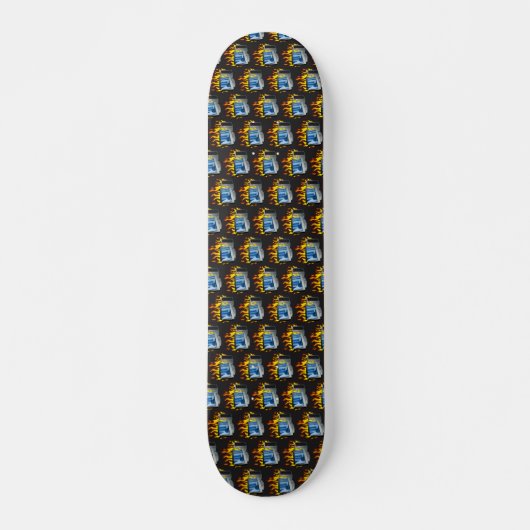 Computer Fire Skateboard dek (Voorkant)
