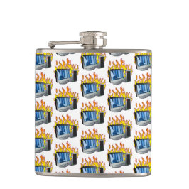 Computer Fire Vinyl verpakt kolf Heupfles