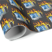 Computer Fire Wrapping Paper Cadeaupapier (Rol Hoek)
