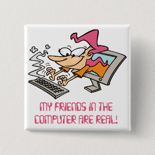 Computer Friends Button
