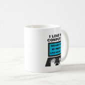 Computer Friends Funny Mug (Devant droit)