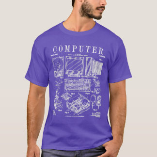 Computer Gamer Geek  IT PC Hardware Patent T-shirt