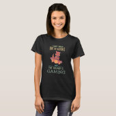 Computer Gamer Rex Dino Gaming Video Games Console T-shirt (Voorkant volledig)