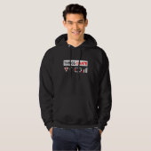 Computer Gamer Videogame Programmeur SQL Database Hoodie (Voorkant volledig)