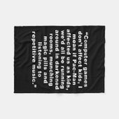 Computer Games Dont Affect Us Funny  Fleece Deken (Voorkant (Horizontaal))