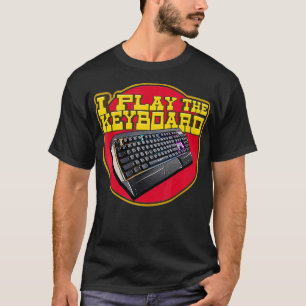 Computer Gaming Keyboard Grappige Gamer Citaat T-shirt