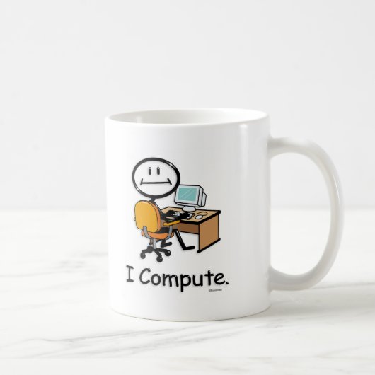 Computer-gebruiker Koffiemok (Rechts)