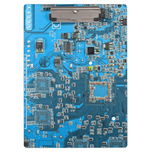 Computer Geek Circuit Board Blue Klembord